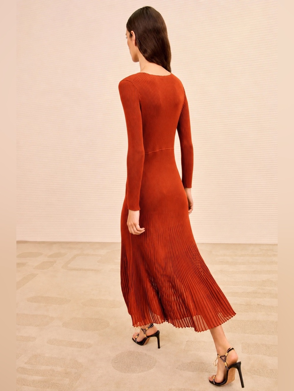 Ulla Johnson Zeda V Neck Midi Dress size M